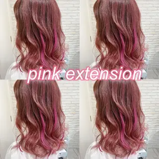 ミディアム カラー 横浜🍒ルーツカラー エクステ／RIEのヘアスタイル