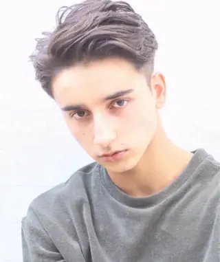 ミディアム パーマ メンズ AKI アキのヘアスタイル