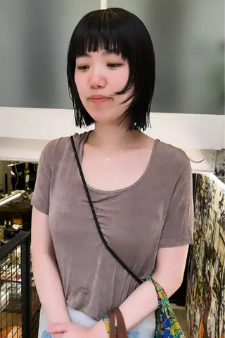 ショート カラー eri kinjoのヘアスタイル
