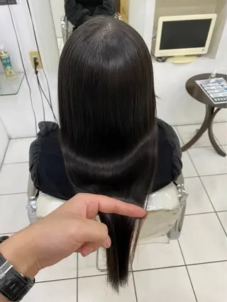 髪質改善 💠 韓国風うる艶/シオリのヘアスタイル