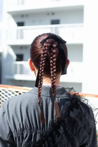 ヘアアレンジ ルプラボウ / せとくち ななのヘアスタイル
