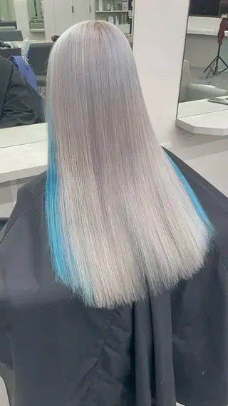 カラー ikiRu ﾊｲﾄｰﾝ/渋谷のヘアスタイル