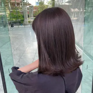 ミディアム カラー 💖ブリーチなし透明 感💖ASAHIのヘアスタイル