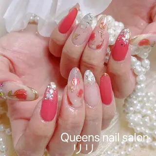 ネイル 🎀ゆうず 𝜗𝜚 ྀིのネイルデザイン