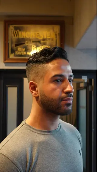 ショート メンズ メンズ眉毛ワックス 青山英憲のヘアスタイル