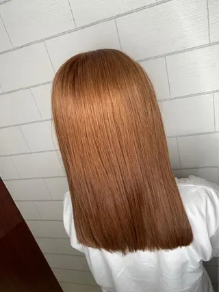 セミロング カラー 金森 斗夢のヘアスタイル