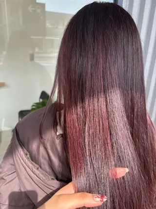 ロング 福田 有紗のヘアスタイル