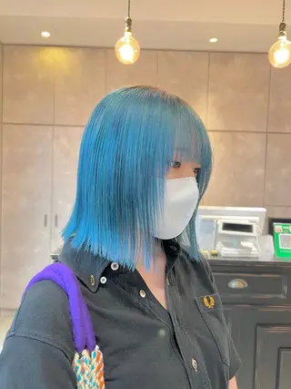 ミディアム カラー 🫧艶ダブルカラー ブリーチ🫧トモヤのヘアスタイル