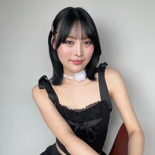 ミディアム カラー トレンドカラー🥣／ ヘアアレンジ✩.*˚のヘアスタイル