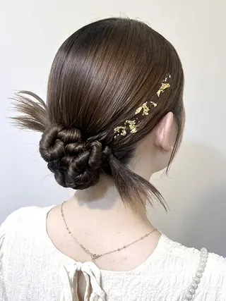 ヘアアレンジ 🤍ヘアセット.ヘア アレンジ湯山詩織🤍のヘアスタイル