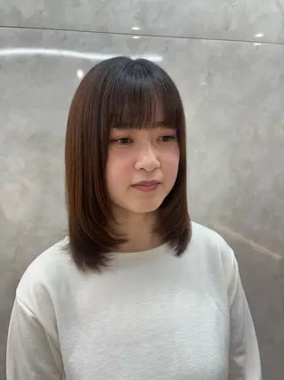 ショート カラー himari/縮毛 矯正/熊谷のヘアスタイル