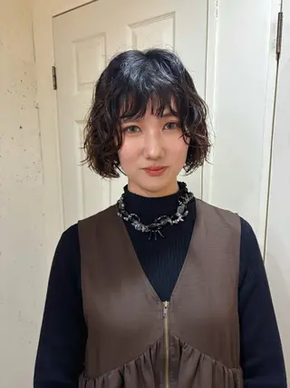 ミディアム パーマ kaito パーマ募集！🔵のヘアスタイル