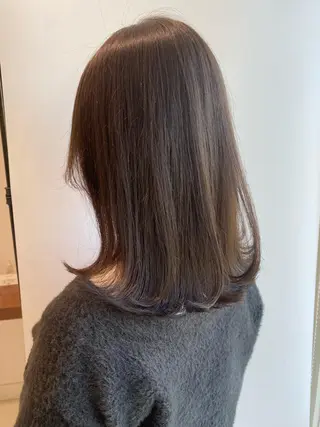 ミディアム カラー ウルフカット ハッシュカット/七海のヘアスタイル
