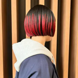 ショート カラー ハイトーン/ブリーチ 似合せカット/パーマのヘアスタイル