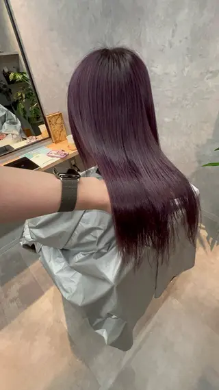 セミロング motoトップカラー リスト/ブリーチカラのヘアスタイル