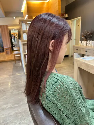 ロング カラー 玉川 加菜のヘアスタイル