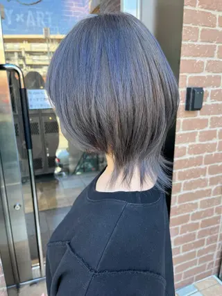 ミディアム カラー パーマ ヘアアレンジ メンズ キッズ ネイル マツエク・マツパ アイブロウ 久木原 ゆりのヘアスタイル