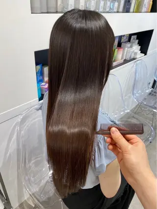ロング himari💜 暖色/レイヤーカットのヘアスタイル
