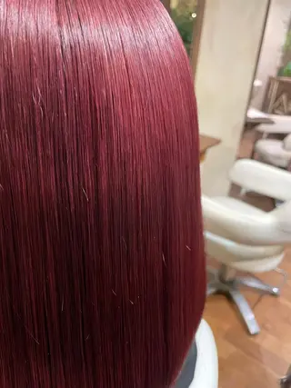 ミディアム カラー 渡邉 里葉のヘアスタイル