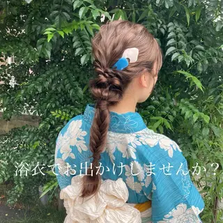 ロング ヘアアレンジ 韓国カラーお任せ❤️ アサコサユリ🎀の眉毛・アイブロウイメージ