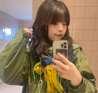 カラー 自然と惹かれる🪷 艶カラー/茉優♩のヘアスタイル