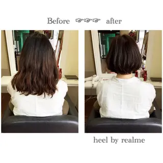 ショート ミディアム カラー パーマ ヘアアレンジ 成松 勇治のヘアスタイル