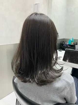 ミディアム カラー 💖ブリーチなし透明 感💖ASAHIのヘアスタイル