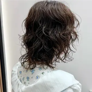 ミディアム パーマ ショート/パーマ/ MIOのヘアスタイル
