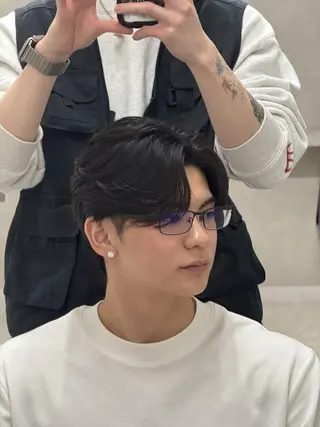パーマ メンズ ショート ROW 札幌のヘアスタイル