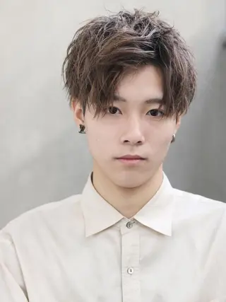 メンズ 髪質改善カラー💫 Eir江坂💎田中のヘアスタイル