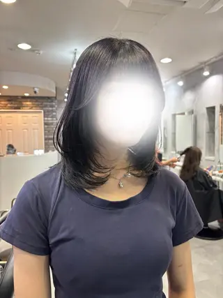 ミディアム カラー _WHITE 天神店 YUMEKA🐻のヘアスタイル