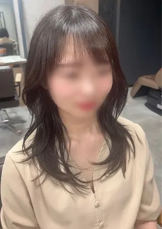 ミディアム KAEDE🎀 縮毛矯正＆パーマ特化のヘアスタイル
