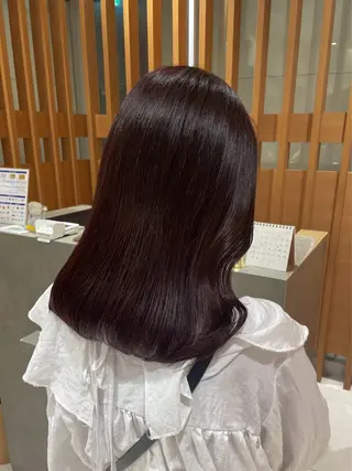 ミディアム カラー カットパーマモデル 募集中🧺アンジュのヘアスタイル