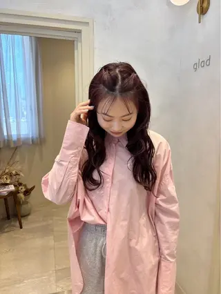 ロング カラー 坂本 桃花のヘアスタイル