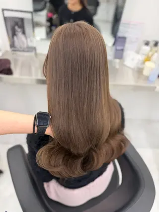 カラー 透ける透明感カラー 🎀anju/渋谷のヘアスタイル