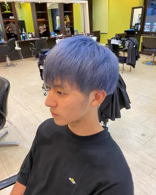 ミディアム カラー メンズ メンズ特化 岸本 阪急六甲サロンドロイのヘアスタイル