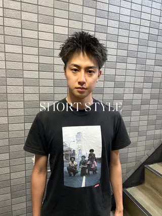 ショート パーマ メンズ 💈メンズ短髪特化 ✂︎伊藤大輝💈のヘアスタイル