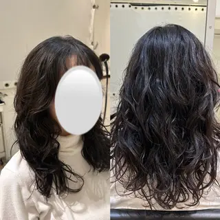 ロング パーマ ショートカット/ カラーARAI🫧のヘアスタイル
