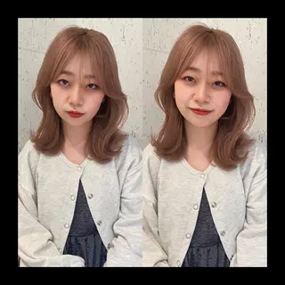 ミディアム カラー mai / linoah˚✧のヘアスタイル