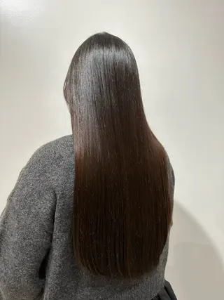 ロング 酸性ストレート/艶髪 /縮毛/sara❄️のヘアスタイル