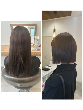ミディアム やまこし 美裕樹のヘアスタイル