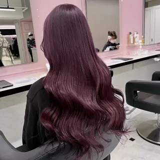 セミロング カラー ヘアアレンジ 💎韓国/ レイヤー カット/ 暖色🫧のヘアスタイル