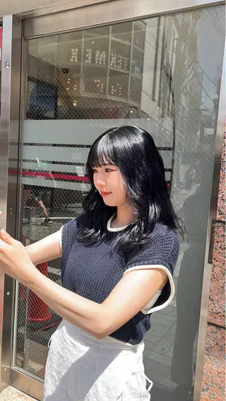 セミロング カラー 艶髪【カラー支持率 No.1】リノ🪐のヘアスタイル