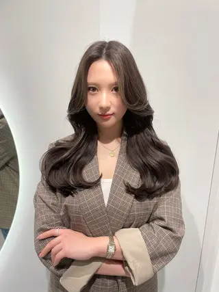 セミロング カラー 寺島 圭人のヘアスタイル