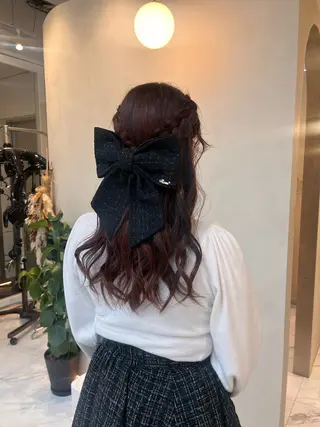 セミロング カラー ヘアアレンジ 愛されカラー🩷 はるなのヘアスタイル