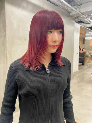 ミディアム カラー パーマ ヘアアレンジ メンズ ハイトーン/レイヤー 🌸さくらのヘアスタイル