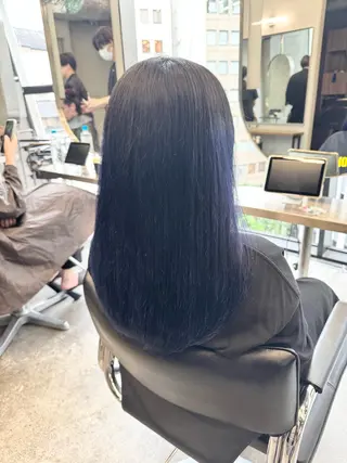 セミロング カラー 髪質改善＆艶カラー Zina💋池袋のヘアスタイル