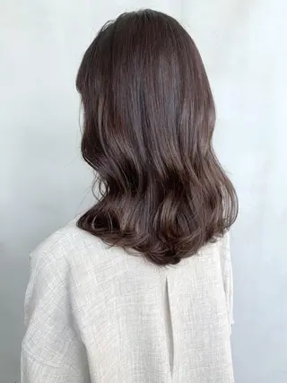 セミロング カラー パーマ ヘアアレンジ ITbyALBUM 八王子店のヘアスタイル