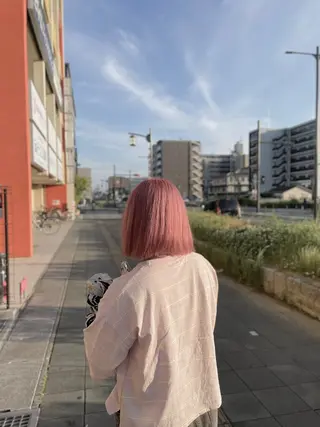 ミディアム カラー 辻 雅也のヘアスタイル