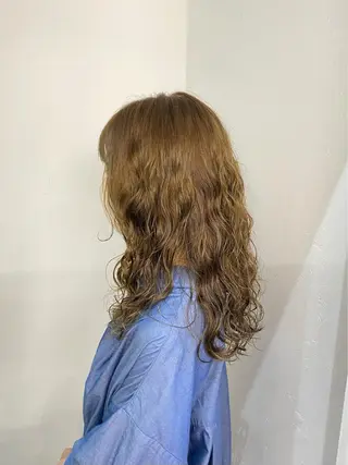 ロング カラー パーマ 💛似合わせカット カラー💛 amiのヘアスタイル